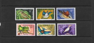 BIRDS - NIGER #207-12   MNH