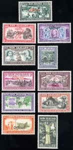 New Zealand Stamps # C76-86 MH VF Scott Value $97.50