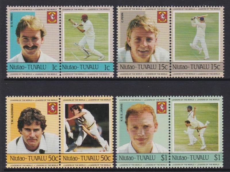 Tuvalu Niutao 1985 Cricket 21-24 MNH