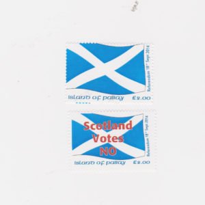 PABAY, British Local - 2014 - Scottish Referendum - Perf MNH 2v Stamps