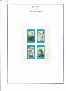 STAFFA - 1982 - Flowers - Sheets - Mint Light Hinged - Private Issue