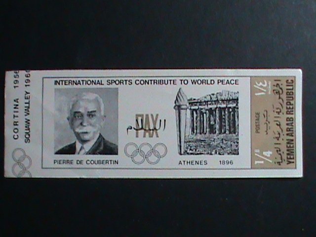 ​YEMEN STAMP:1960 INTERNATIONAL OLYMPIC SPORT CONTRIBUTE TO WORLD PEACE- STAMP