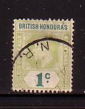 British Honduras Sc 58  1902 1 c Edward VII stamp used