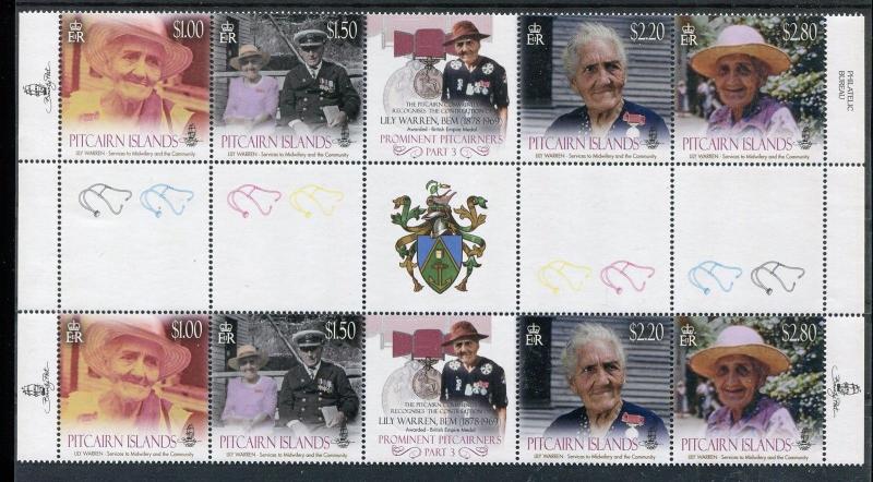 Pitcairn Islands 758 MNH Lily Warren BEM Prominent Pitcairners 2013. x28604