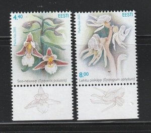 Estonia 515-516 Set MNH Flowers, Orchids