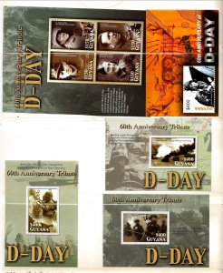 Guyana Sc 3861-68 NH issue of 2004 - World War II -D-Day