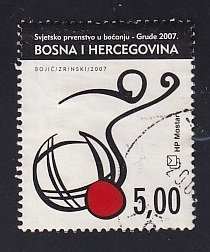 Bosnia and Herzegovina ( Croat admin )  #179  used  2007  bowling