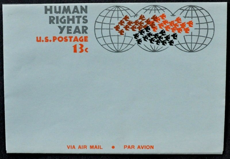 1968 US Sc. #UC42 air mail folded letter sheet, mint, very good shape