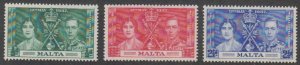 Malta - 1937 - SC 187-90 - LH - Complete set