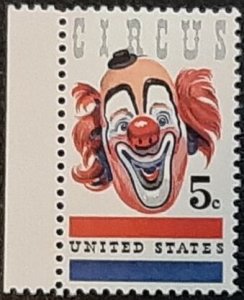 US Scott # 1309; 5c Circus from 1966; MNH, og; XF centering