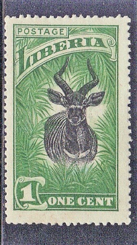 LIBERIA SC# 163 **MH** 1c 1918  BANGO ANTELOPE     SEE SCAN