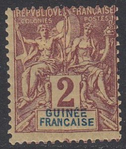 French Guinea 2 MH CV $2.40