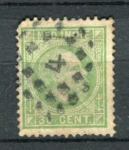 NETHERLANDS INDIES; 1870s early classic William issue used 30c. value
