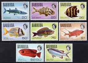 BARBUDA - 1968 - Fish Definitives - Perf 8v Set - Mint Never Hinged