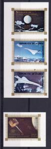 Equatorial Guinea 1976 Mi# 832/835  Apollo-Soyuz/Concorde Set(4) IMPERF.MNH