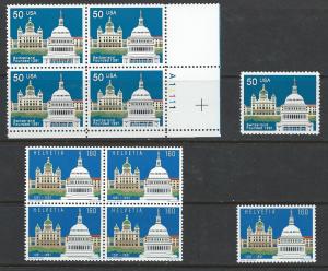 US / Switzerland Joint Issue, block and single