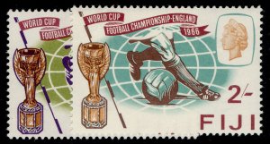 FIJI QEII SG349-350, 1966 world cup set, NH MINT.