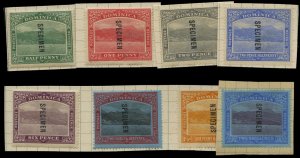 Dominica #56-63S (SG 62-70s) Cat£160, 1921 1/2p-2sh6p, set of eight, overpri...