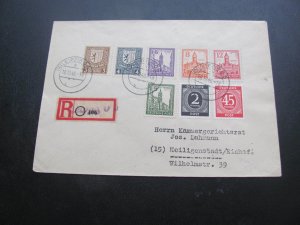 GERMANY POST WAR 1946 COVER REGISTERED LEIPZIG  VERY NICE (100)