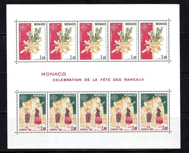 Monaco Souvenir Sheet #1279a, MNH OG,  CV $18.00