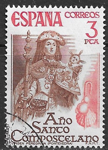 Spain ~ Scott # 1931 ~ Used ~ Pilgrim Virgin