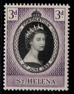 ST. HELENA QEII SG152, 3d 1953 CORONATION, LH MINT.