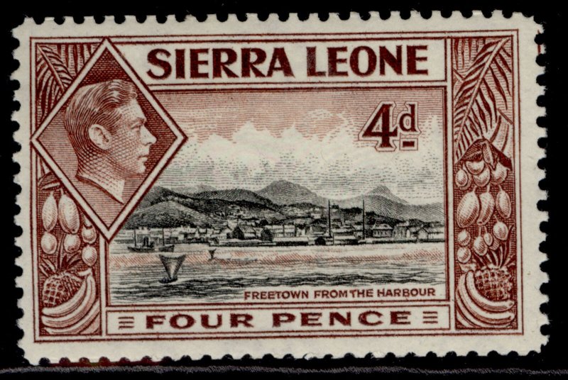 SIERRA LEONE GVI SG193, 4d black & red-brown, M MINT. 