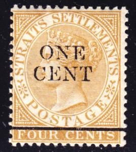 Malaya Straits Settlements Scott 78  F+  mint OG VLH.