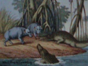 ​NAGALAND- PROTECTING ANIMALS MNH SHEET-VF EST.VALUE $12-50% OFF PROMOTING