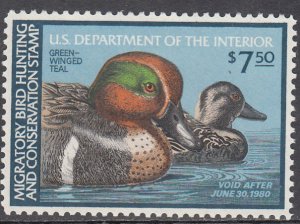 USA  FEDERAL DUCK  MNH  1979  Jaffe  RW46    Value $ 45.00