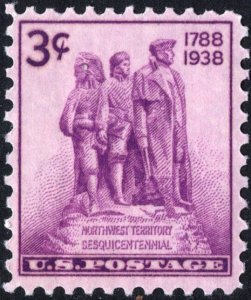 SC#837 3¢ Northwest Territory (1938) MNH