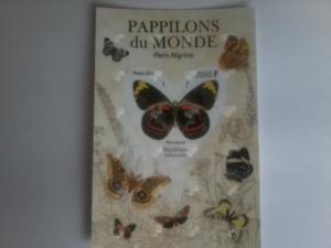 GABON SHEET 2D TWO DIMENSIONS BUTTERFLIES INSECTS