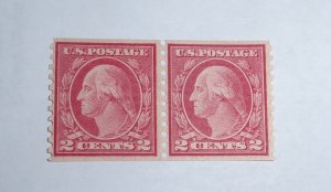 455 COIL STAMP PAIR