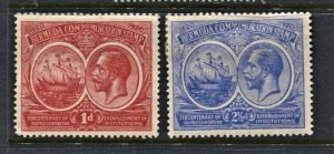 STAMP STATION PERTH Bermuda #67,68 KGV MH  Wmk.4 - CV$25.00