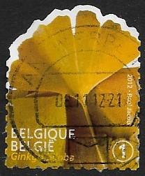 Belgium - 2596 - Tree Leaves - Ginkgo Biloba - Used