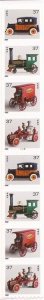 US Stamp - 2002 Antique Toys - Plate Strip of 8 Stamps - Scott #3641a