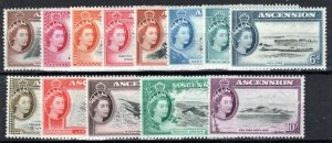 Ascension 1956 set SG 57-68 MNH