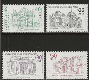 Chile 2007, Scott 1478-1481, Santiago Museums Issue