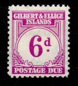 GILBERT & ELLICE IS. SGD6 1940 6d PURPLE POSTAGE DUE MTD MINT