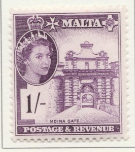 1956 British Dominion MALTA 1s MH* Stamp A28P47F30380-