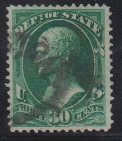 US Officials #O66 Used VF Faint Corner Crease LR Visible from revferse only C...