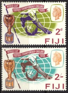 Fiji 1966 Football Soccer World Cup England set of 2 MNH