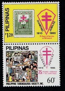 Philippines # 1757a, TB Society 75th Anniversary, Mint NH, 1/2 Cat.
