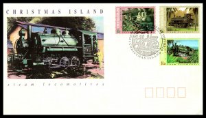 Christmas Island 360-362 Trains U/A FDC