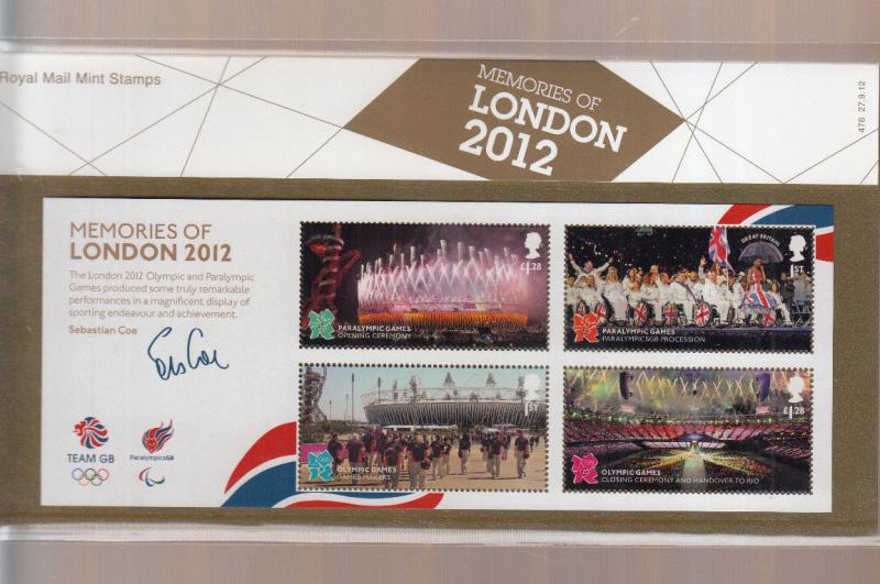 GB 2012 MEMORIES OF LONDON 2012 PRESENTATION PACK No 476