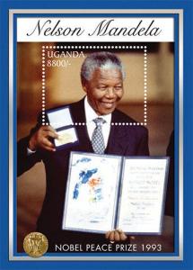 Uganda - President Nelson Mandela Nobel Prize winner