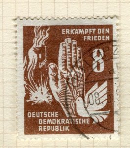 EAST GERMANY; 1950 early Day of Peace issue fine used 8pf. value