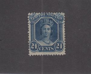 NEWFOUNDLAND # 31 F-VF-MLH QUEEN VICTORIA 24cts CAT VALUE $60