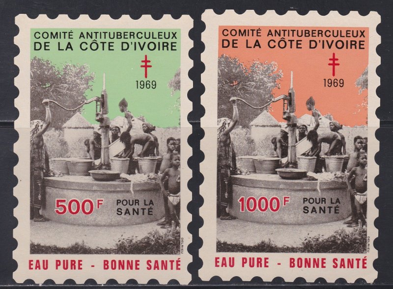 Ivory Coast TB Seals Issued in 1969
