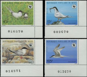 Benin 1989 Sc 657-660 Birds Terns CV $14